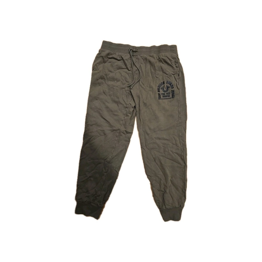 olive green true religion sweatpants